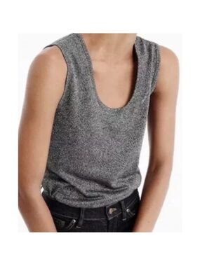 Jcrew sparkle scoop neck tank drapey boho